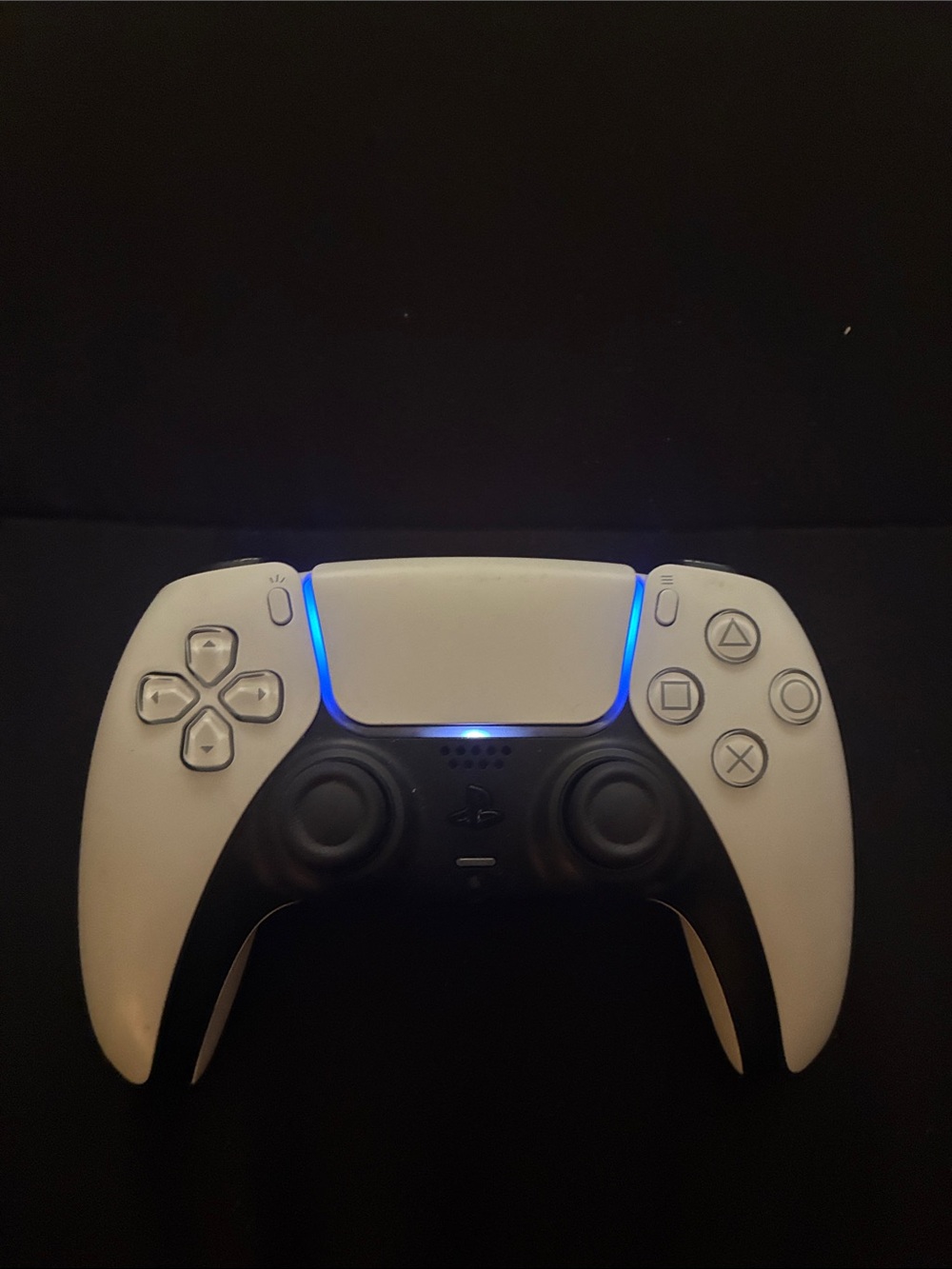 Sony DualSense Controller - White and Black with Blue Light
